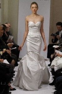 Justina McCaffrey Alicia Diamond White Silk Shantung Couture Wedding 