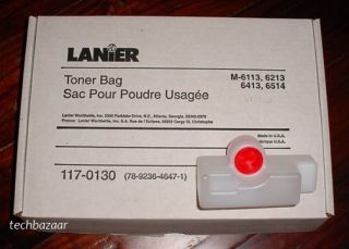 Lanier M 6113 6213 6413 6514 Waste Toner Bags 117 0130