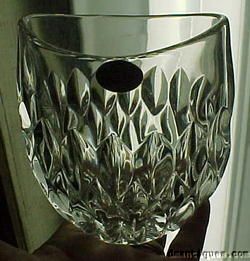 Gorham Art Glass Lead Crystal Althea Vase West Germany