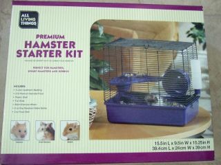 All Living Things Hamster Gerbils Cage Kit Nice New
