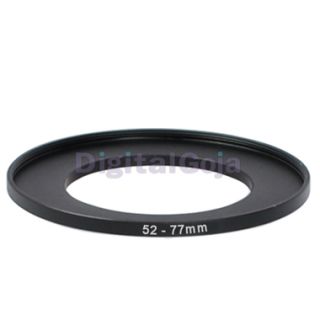52 77mm Step Up Metal Adapter Ring 52mm Lens to 77mm Accessory 