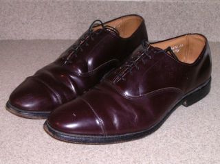 Allen Edmonds Park Ave Merlot Leather size 10 5D Mens Shoes Made in 