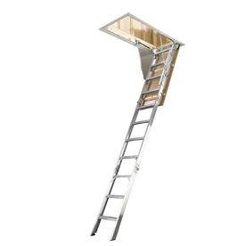 Werner 10 Aluminum Attic Ladder Model # AL2210