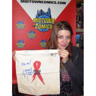    com auction james marsters amber benson buffy signed tote bag