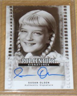 2011 Leaf Pop Century Autograph Susan Olsen Cindy Brady