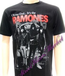 Ramones American Retro Rock Band Music Men T Shirt Sz L