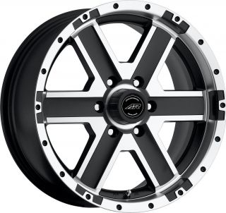 18 American Racing Element Black Wheels Rims 6x135 12