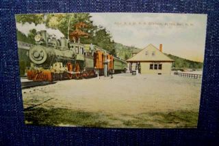 New Boston Maine Railroad Station Alton Bay NH 1908