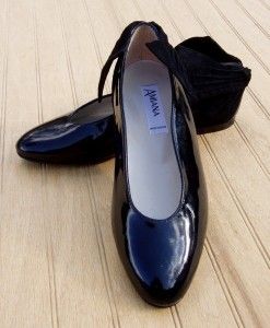 NEW Euro Boutique AMIANA Black Patent Leather Shoes 2