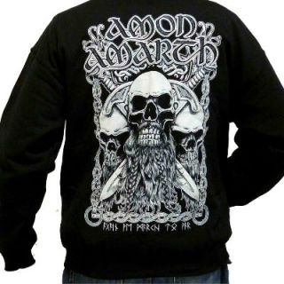 Brand new 100% official licensed Amon Amarth black zip hoodie with 