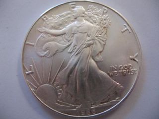 oz 999 1986 ASE Pure Silver American Eagle Liberty Dollar Barter 