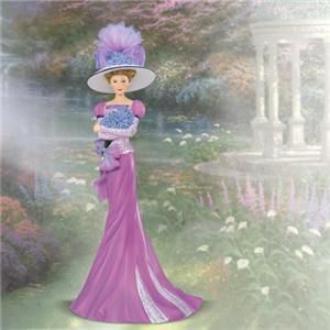 Thomas Kinkade Alzheimer Promise in Purple Victorian Style Lady 