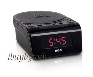 rca rc5610 cd am fm alarm clock radio w smartsnooze battery back up 