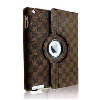 PU Leather Rotating Magnetic Case Smart Cover Stand for The New iPad 3 