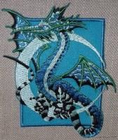 Amy Brown Fairy Moon Dragon Embroidered PATCH