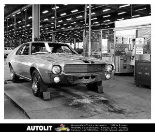 1968 AMC AMX Factory Photo Driver John Olander Instrument Technician 
