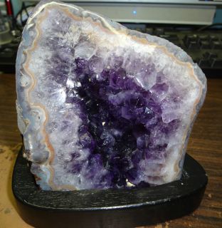 Large Amethyst Crystal Cluster Geode from Uruguay