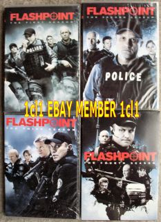 Flashpoint Season 1 2 3 4 Free Priority SHIP with Track 12 DVD Set 1 4 