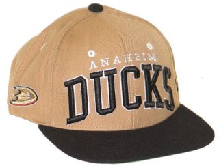 Anaheim Ducks NHL Hockey Vintage Gold Super Star Snapback Adjustable 