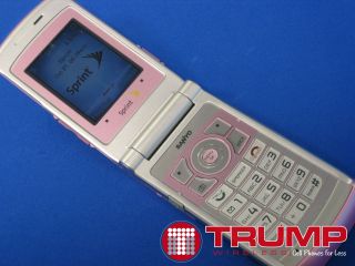 Sanyo Katana II Cell Phone Sprint 6650 Bluetooth Pink No Contract 