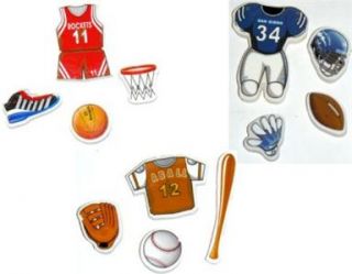Novelty Sports Erasers Kids x 36 Toy Wholesale G5798