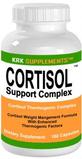 Cortisol Support Complex 180 caps Burn Belly Fat KRK SUPPLEMENTS