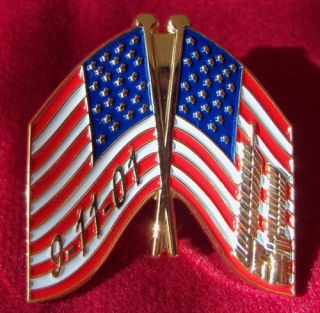 11 World Trade Center Flag Lapel Pin Commemorative 9 11 Chip Made in 