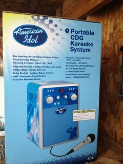 American Idol Portable CDG Karaoke System 4 song CD Sampler Brand New