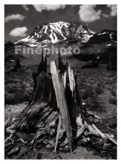 1949 Vintage California Volcano Lassen Mountain Landscape Photo Art 