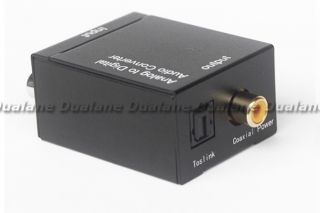 Analog RCA to Digital Optical Coaxial Toslink Audio Converter