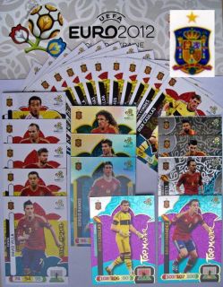 Panini Euro 2012 Adrenalyn XL Alle Spanien Zum Aussuchen to Choose 