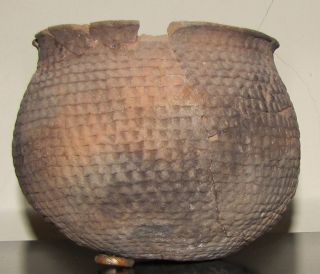 Anasazi Corrugated Pottery Jar Circa 1100 Ad