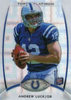 Andrew Luck 2012 Topps Platinum Rookie Xfractor Card
