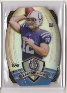 2012 TOPPS ANDREW LUCK GAME TIME GIVEAWAY DIE CUT 50 ROOKIE RC SP IN 