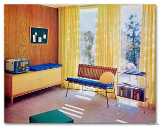 1954 Book Modern Atomic Interior Design More Eames Miller Knoll Mid 