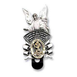 st christopher visor clip guardian angel and st christopher visor clip 