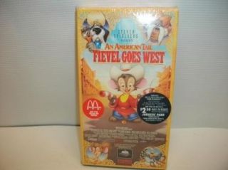 New An American Tail Fievel Goes West VHS Video 096898127738