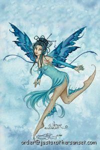 Amy Brown Water Element Fairy Faery Metal Magnet New