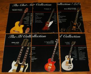 1993 Gibson Guitars Foldout Posters Angus BB King Schenker Perry Sixx 