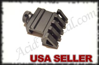 Angled 45 Degree Backup Sight Mount Offset Mount QR Picatinny Hunting 