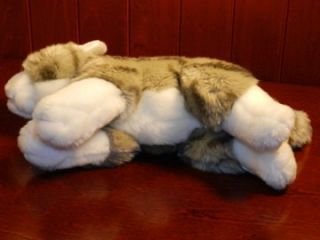Animal Alley Grey Gray White Tabby Kitty Cat Plush Stuffed Toys R US 9 