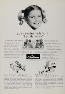 1971 Ad Chilton Toys Buffy Family Affair Tea Set Coke Original 