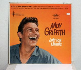 Andy Griffith 1958 comedy lp Just For Laughs