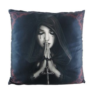 Anne Stokes `Gothic Prayer` Throw Pillow 16 in x 16 In