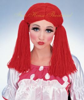 Raggedy Ann Rag Doll Girl Wig for Child Adult 50825