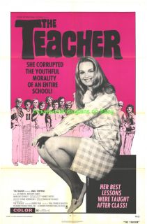The Teacher Movie Poster 1974 Bad Girl Angel Tompkins