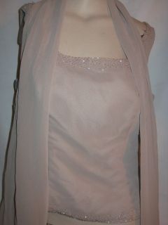 Alfred Angelo Evening Bridal Top w Scarf Size 12