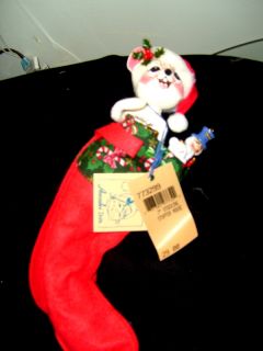 Annalee Christmas Mouse Doll in Stocking New Last One 10 Watchers 
