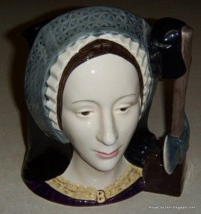 Large Anne Boleyn Royal Doulton Character Toby Jug D6644 7 Tall 