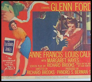   JUNGLE * Movie Poster 1955 Glenn Ford, Anne Francis School Teens
